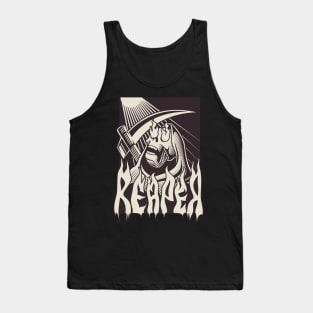 Grim reaper shirt in black and white Tank Top